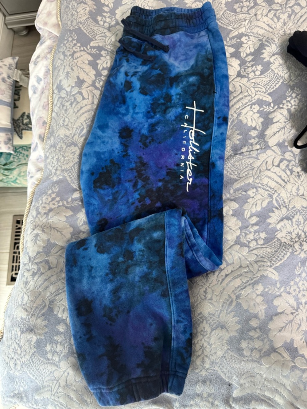 Tie-Dye Blue Sweatpants - Hollister